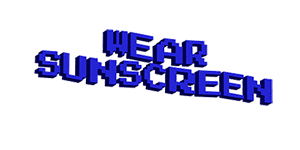 Wear Sunscreen Sticker by Supergoop!