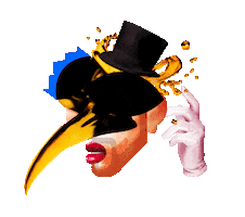 House Music Mask Sticker by Claptone