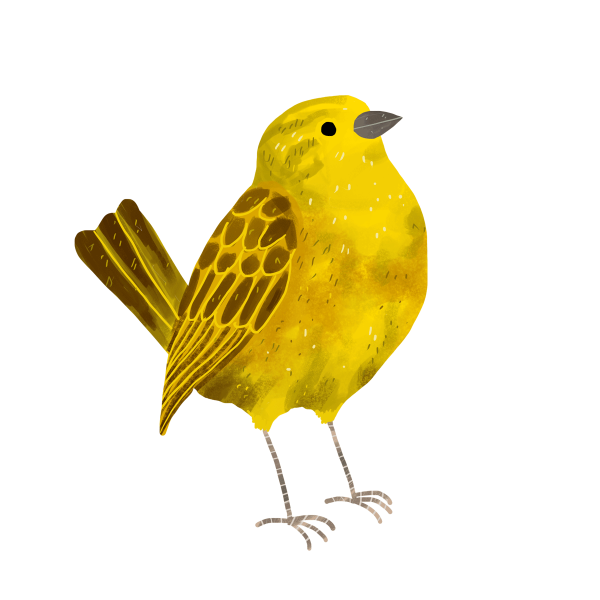 Happy Yellow Bird Sticker by Lara Paulussen for iOS & Android GIPHY