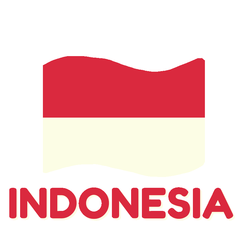 Indonesia Flag Sticker by Dita W. Yolashasanti for iOS