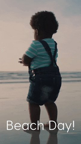 Beach Day Baby GIF by Sealed With A GIF