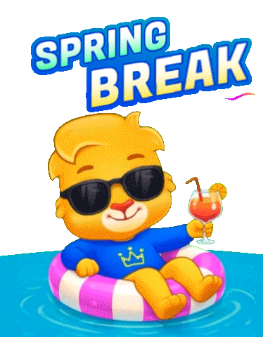 Spring Break Mood Sticker by Lucas and Friends by RV AppStudios