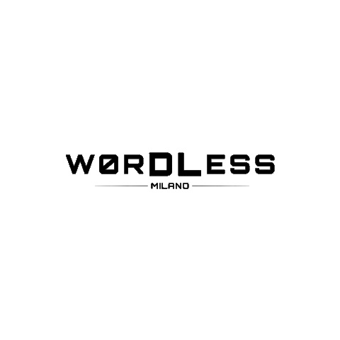 Wordless_Milano brand milano wordless Sticker