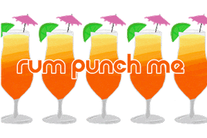 Rum Punch Summer Sticker by boldbodyapparel