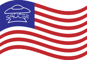 saucer usa flag america united states GIF
