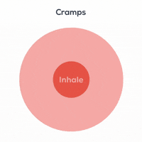 Pain Relief Cramps GIF by breathwrk