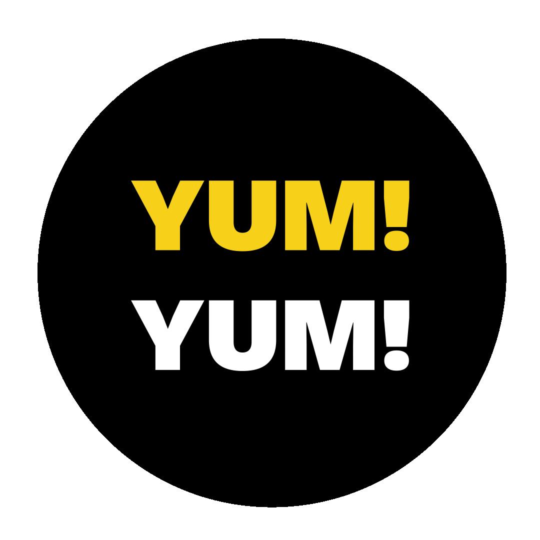 Yum Sticker by Dinerfabriek
