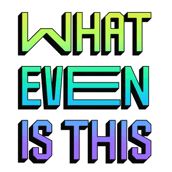 What The Hell Wtf Sticker by coopidydoopidy