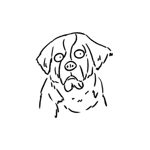 Tired Dog GIF by butpoorlydrawn