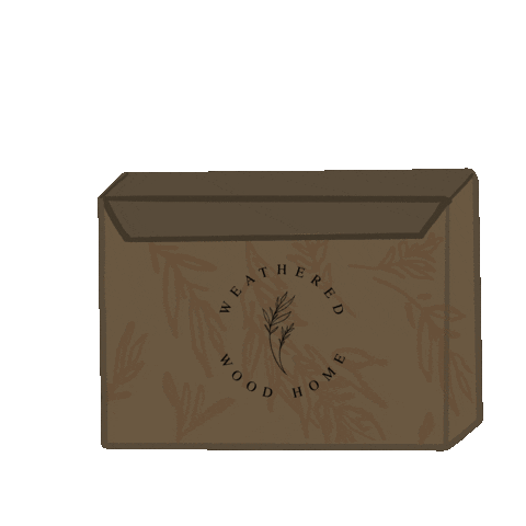 Weathered Wood Home Sticker