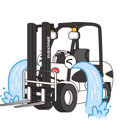 Forklift Sticker by maximalforklift