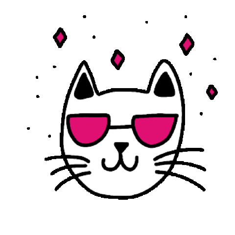 Cat Rave Sticker