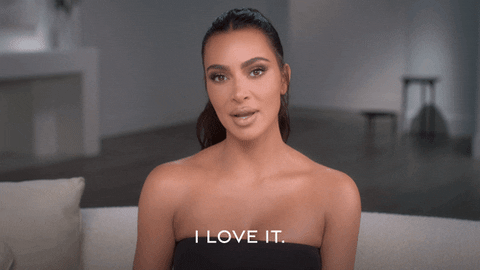 Happy Kim Kardashian GIF by HULU - Find & Share on GIPHY