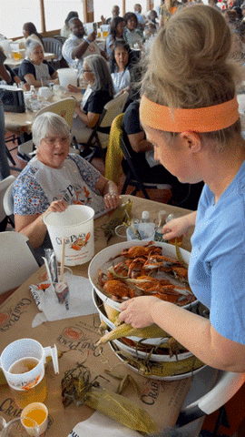 Blue Crab Party GIF by The Crab Place