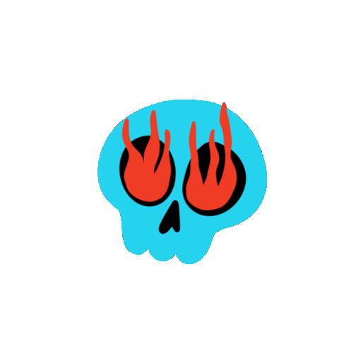 Halloween Skull Sticker