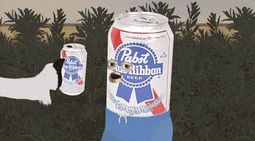 Party Beer GIF by Pabst Blue Ribbon