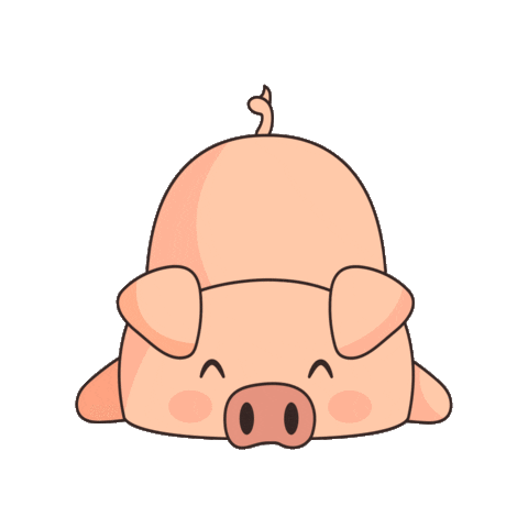 Puppy Pig Sticker