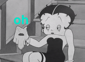 Sad Betty Boop GIF by Fleischer Studios