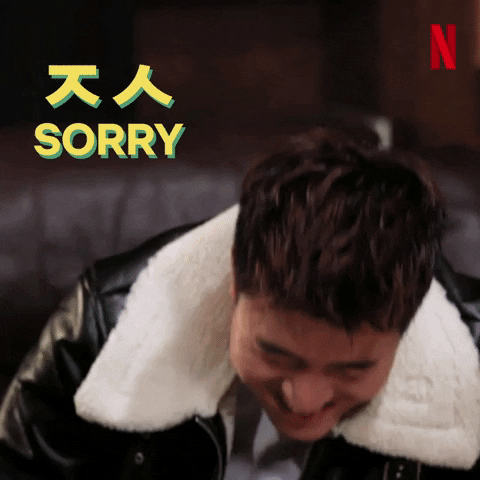 Sorry Netflix GIF by Busted!