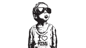 Anarchy I Love Pizza Sticker by Pizza Punks