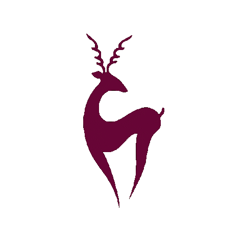 Purple Deer Sticker by Frank & co.