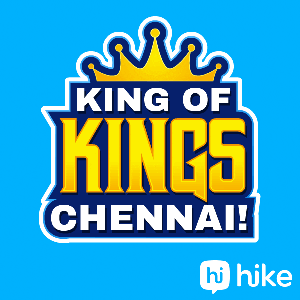 Chennai Super Kings Cricket GIF by Hike Sticker Chat