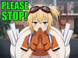 Please Stop Blood Lad GIF