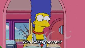 The Simpsons Popcorn GIF by AniDom
