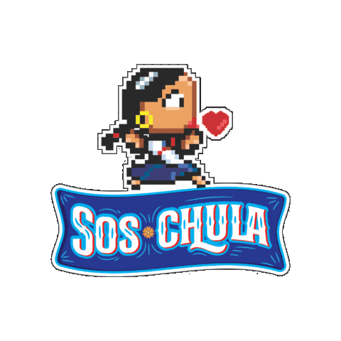Guatemala Chula Sticker by Quezalteca Oficial