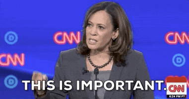 This Is Important Kamala Harris GIF by GIPHY News