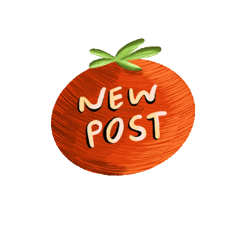 New Post Fruit Sticker