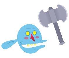 Blue Sticker