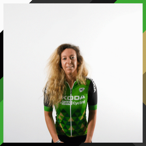 Happy Jump GIF by Škoda We Love Cycling France
