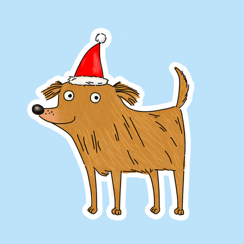 Dog Santa GIF by Kochstrasse™