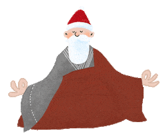 Santa Sticker by Apartmentary
