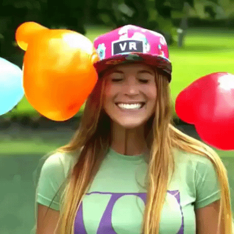 slow motion water balloons GIF