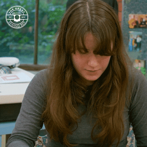 Shock Call GIF by The Great British Sewing Bee