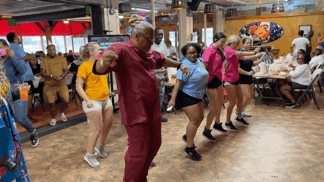 Cupid Shuffle Dance GIF by The Crab Place