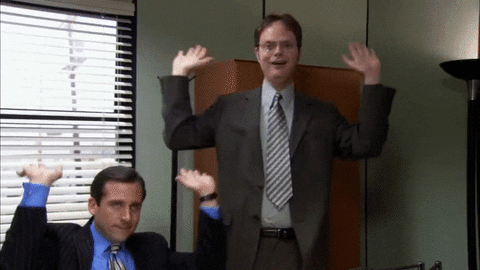   yes the office pumped michael scott GIF