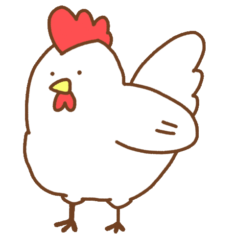 Bird Chicken Sticker