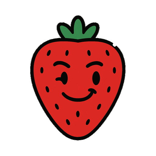 Frutilla Brillo Sticker