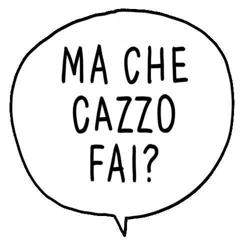 Ma Parolacce Sticker by Luigi Segre