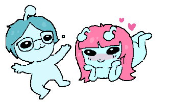 Couple Hearts Sticker