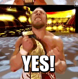 wrestler yes GIF