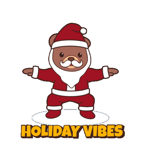 Merry Christmas Dancing Sticker by BEARISH