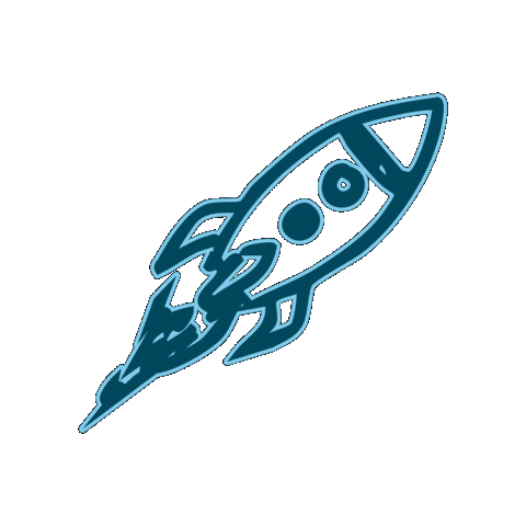 Rocket Ship Space Sticker by American Repertory Theater