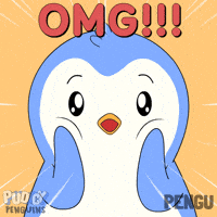 Surprise Wow GIF by Pudgy Penguins