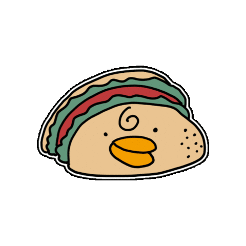 Duck Taco Sticker