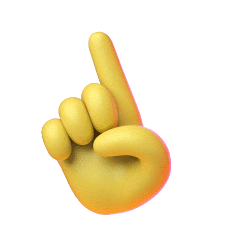 Oh No Finger Sticker by Emoji