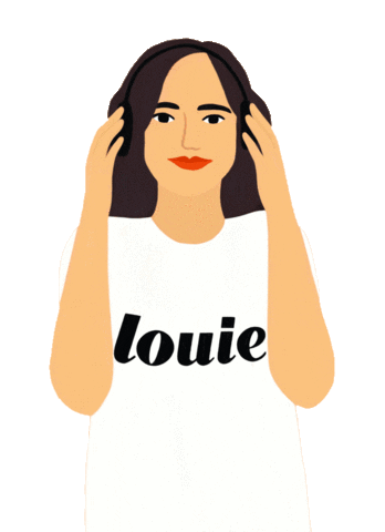 Woman Listen Sticker by Louie Media
